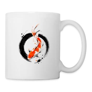 Zen Koi Ink Circle - Mug - white - Right