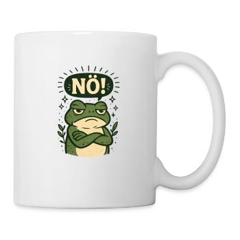 Frosch sagt einfach mal Nö - Tasse - Weiß - Rechts