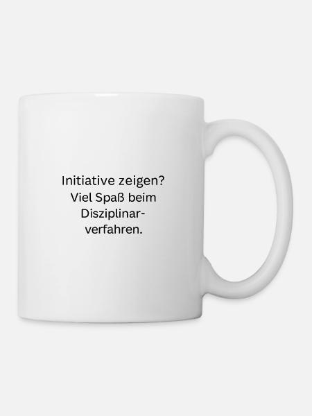 Initiative_zeigen - Tasse - Weiß