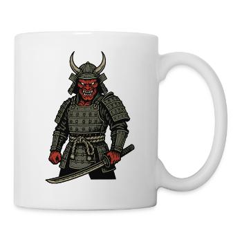 Oni Samurai - Demonic Warrior - Mug - white - Right