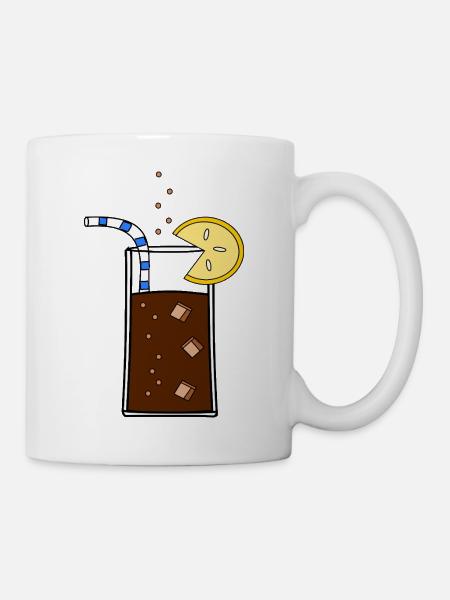 Glas_Cola - Tasse - Weiß