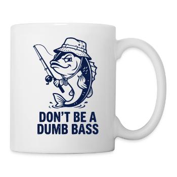 Fishing Fisherman Fish Bass - Tasse - Weiß - Rechts