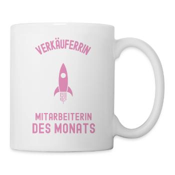 Beste Verkäuferin Mitarbeiterin des Monats Verkauf - Tasse - Weiß - Rechts