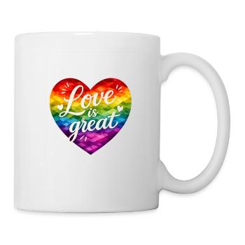 Love is great! - Mug - white - Right