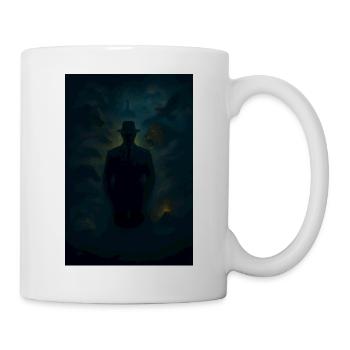 Des puzzles d’ombre dans le brouillard - Mug blanc - blanc - Droite