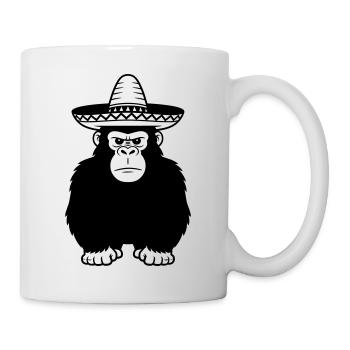 gorilla sombrero - Mug - white - Right