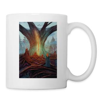 Weg des flammenden Waldes - Tasse - Weiß - Rechts