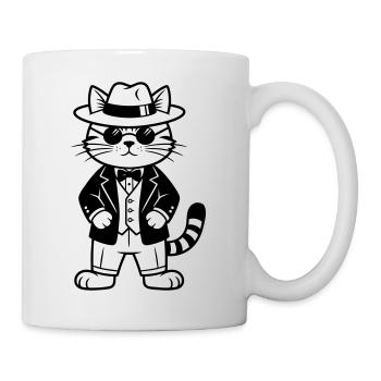 Cat Mafia - Mug blanc - blanc - Droite