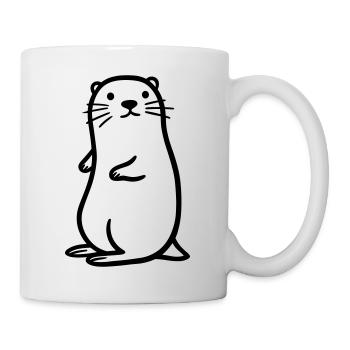 Otter - Tasse - Weiß - Rechts