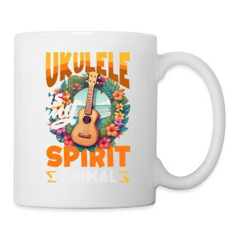 Le ukulélé, c’est mon animal spirituel pour le musicien d’Hawaï, qui dit - Mug blanc - blanc - Droite
