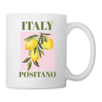 Italien Positano Urlaub Strand Zitronen Amalfi - Tasse - Weiß - Rechts