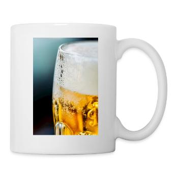 Light Gold Beer Glass Pattern - Mug - white - Right