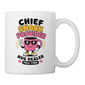 Maman principale des fournisseurs de snacks - Mug blanc - blanc - Droite
