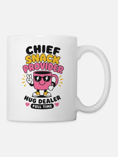 Chief Snack Provider Mom - Tasse - Weiß