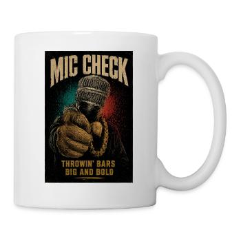 Mic Check Bold Throwin' Bars - Mug - white - Right