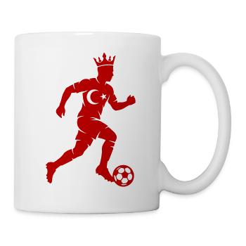 Fussballer Türkei - Tasse - Weiß - Rechts