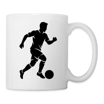 Soccer Player Silhouette Soccer - Mug - white - Right