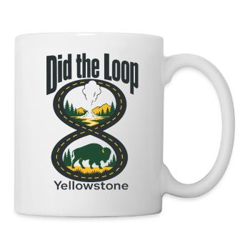 Yellowstone a fait le parcours en boucle - Mug blanc - blanc - Droite