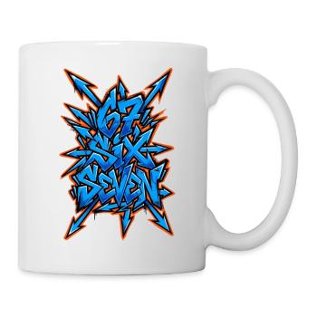 67 Six Seven Meme 6 7 - Mug blanc - blanc - Droite