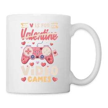 Retro Heart Valentine's Day Design Love - Mug - white - Right