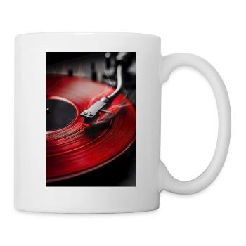 Crimson Vinyl Groove - Mug blanc - blanc - Droite