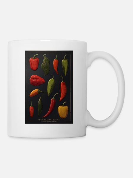Chili Collective Pfeffer-Sketche - Tasse - Weiß
