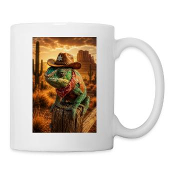 Wüsten-Cowboy-Gecko - Tasse - Weiß - Rechts