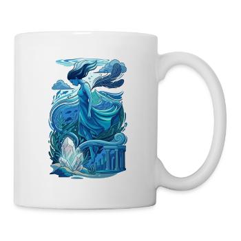 Déesse Océanique Éthérée Cité Perdue de Cristaux - Mug blanc - blanc - Droite