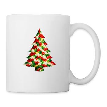 Weihnachtsbaum . Kristall - Tasse - Weiß - Rechts