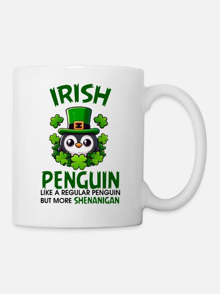 Irish Penguin Shenanigan - Mug - white