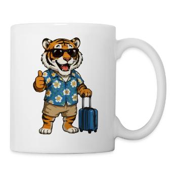 Tiger Reisen Hawaiian vibe - Mug - white - Right