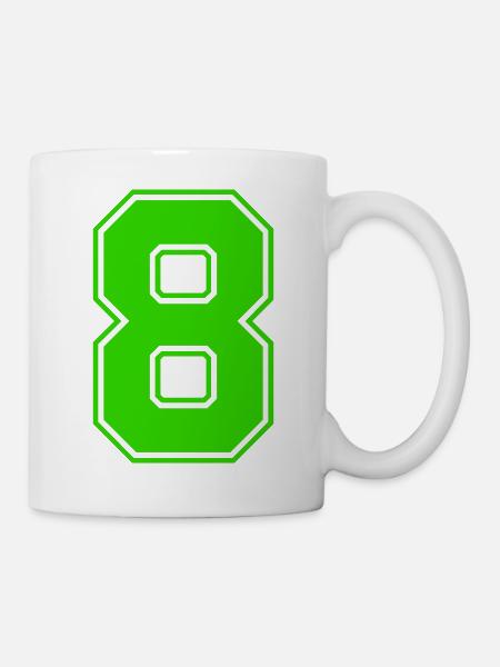 8-- - Tasse - Weiß