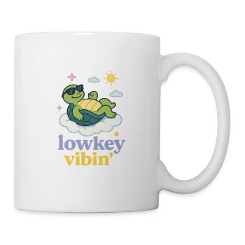 Nuage de tortue Vibin discret - Mug blanc - blanc - Droite