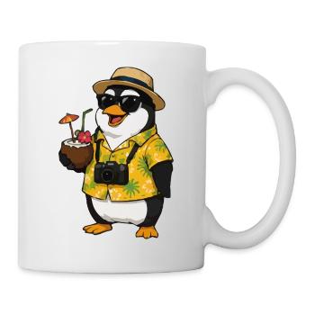 Hawaiian penguin with camera - Mug - white - Right