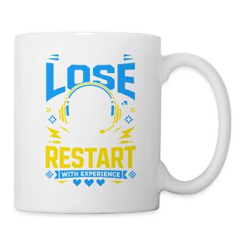 I Don't Lose I Just Restart Gaming - Mug - white - Right