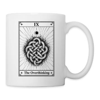 Overthinking | Tarotkarte Alltag - Tasse - Weiß - Rechts