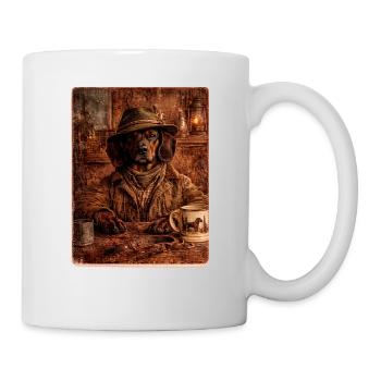 Le Conseil forestier - Tecksbracke alpin - Mug blanc - blanc - Droite