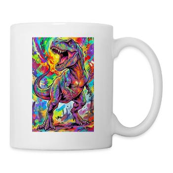 Dinosaurier - Tasse - Weiß - Rechts
