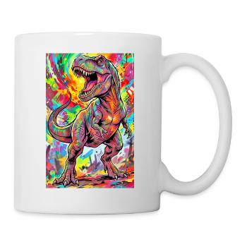 Dinosaurier - Tasse - Weiß - Rechts