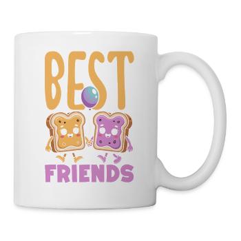 Look Partner Beurre de Cacahuète & Confiture Design - Mug blanc - blanc - Droite
