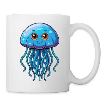 Quallen - Tasse - Weiß - Rechts