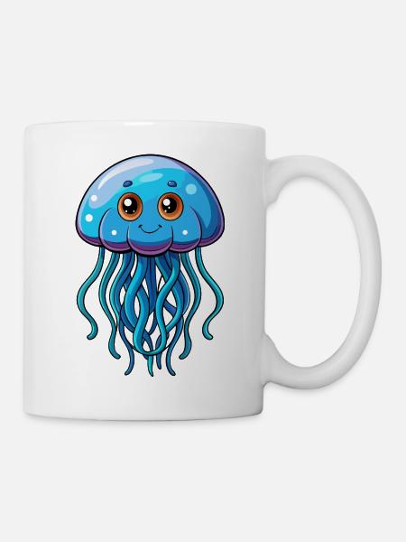 Quallen - Tasse - Weiß