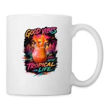 Tropische Gute-Laune Vibes - Mug - white - Right