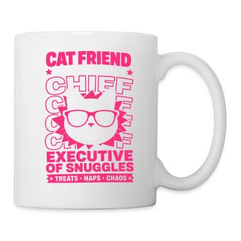 Ami chat Directeur général de Snuggles - Mug blanc - blanc - Droite