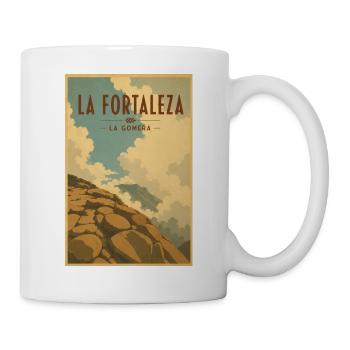 La Fortaleza La Gomera Travel Poster - Tasse - Weiß - Rechts
