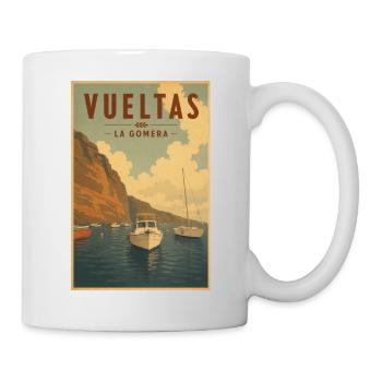 Vueltas La Gomera Poster - Tasse - Weiß - Rechts
