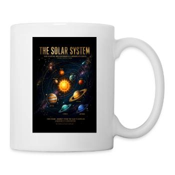 Voyage cosmique du système solaire - Mug blanc - blanc - Droite