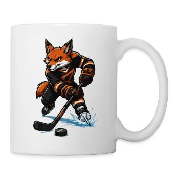 Fuchs Eishockey Sprint - Tasse - Weiß - Rechts