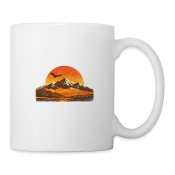 Souvenir de design de voyage en Serbie : vacances dans les Balkans - Mug blanc - blanc - Droite