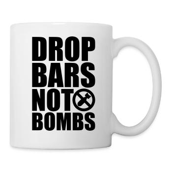 Drop Bars not Bombs! - Mug - white - Right